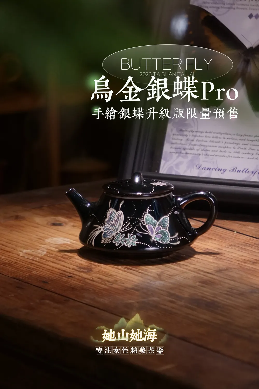 乌金银蝶PRO升级版茶壶